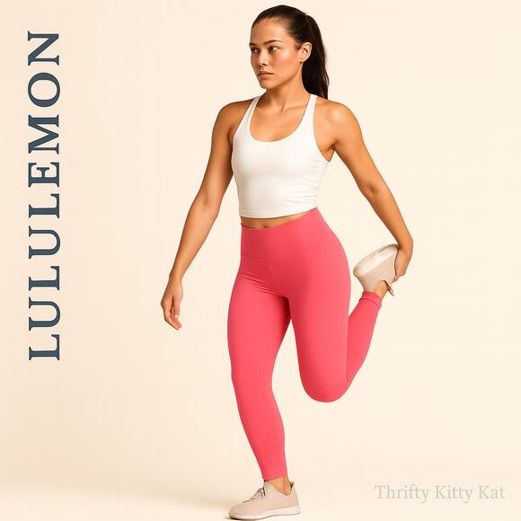 Lululemon Align High Rise Nulu Leggings 25" Hidden Pocket Lipgloss 10 Athleisure - Picture 1 of 6
